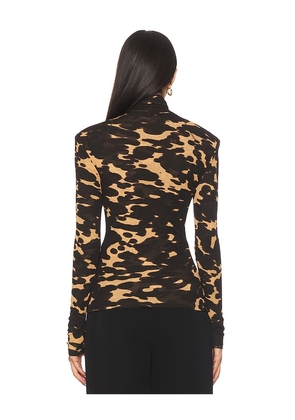 Nanushka Nayeli Top in Brown. Size XS. Also in S, M.