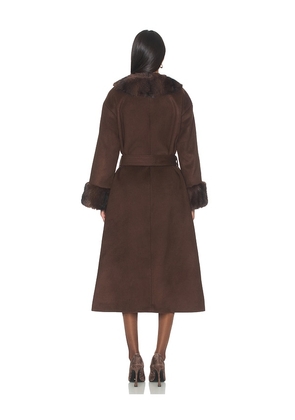LPA Mara Coat in Chocolate. Size M. Also in S, XL.