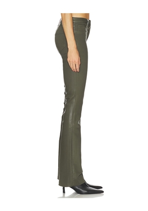 L'AGENCE Ruth Straight Undone Hem in Olive. Size 25. Also in 24, 26, 27, 28, 29.