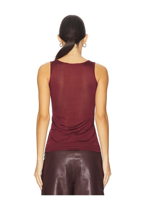 Mother of All Elena Tank Top in Burgundy. Size M. Also in S.