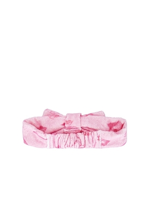 LoveShackFancy Headband With Bow in Pink.