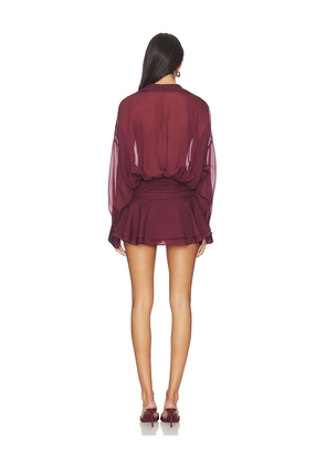 Lovers and Friends Elena Romper in Burgundy. Size L. Also in XS, S.