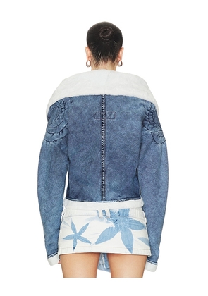 Masha Popova Bathrobe Vortex Jacket in Blue. Size M. Also in XS, S.