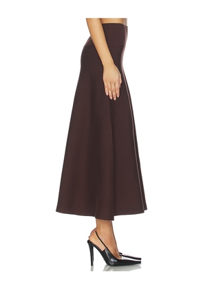 Line & Dot Kingston Knit Sweater Skirt in Brown. Size M. Also in S, XS.