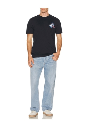 Original Penguin Gondola Patch Tee in Blue. Size M. Also in S, L.