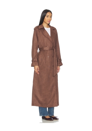LIONESS x REVOLVE Penny Trench Coat in Brown. Size M. Also in S, XXS, XS, L, XL, XXL.