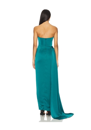 Katie May Bita Gown in Teal. Size M. Also in S, XS.