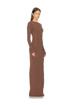 Lovers and Friends Maize Maxi Dress in Brown. Size M. Also in L, S, XL.