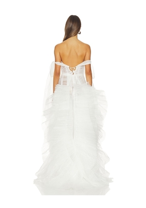 Maria Lucia Hohan Wanda Bridal Dress in White. Size 34/2. Also in 36/4, 38/6, 40/8.
