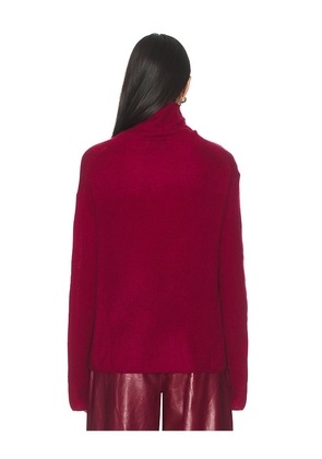 NAADAM Cloud Cashmere Turtleneck in Burgundy. Size S. Also in M, L.