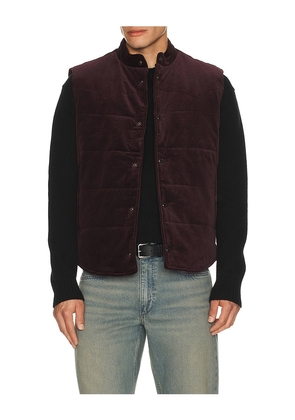 Monfrere Wayne Needle Cord Vest in Purple. Size XL/1X. Also in S.
