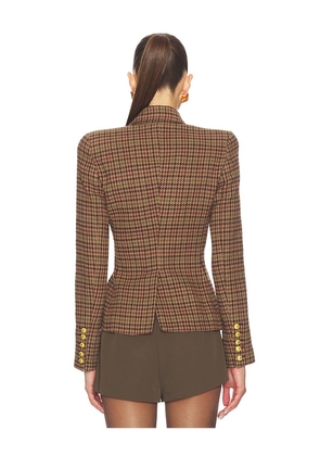 L'AGENCE Bethany Structured Blazer in Brown. Size 10. Also in 0, 2, 4.
