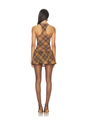 Miaou Alice Dress in Brown. Size M. Also in XS, S.