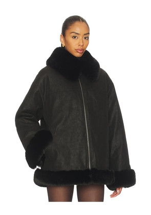 Lovers and Friends Helly Faux Leather Jacket in Black. Size M. Also in S, XL, XS, XXS.