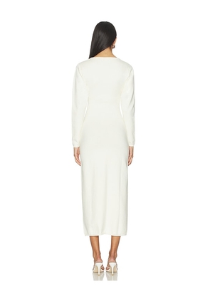 L'Academie Yaslin Midi Dress in Ivory. Size M. Also in S, L.
