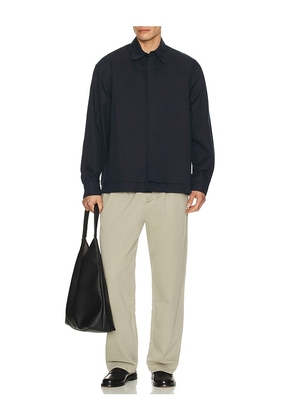 Le17Septembre Double Layered Cotton Shirt in Navy. Size 48. Also in 46, 50, 52.
