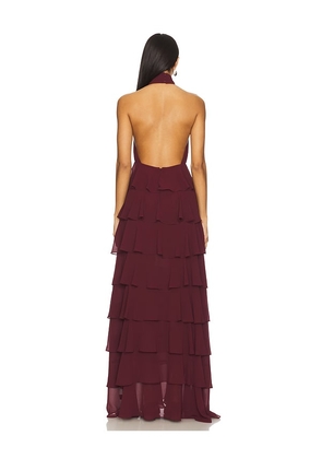 Lovers and Friends Maddison Gown in Wine. Size S. Also in XL.