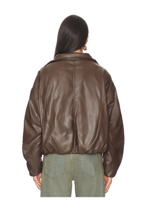 Nakedvice The Rohan Bomber Jacket in Brown. Size M. Also in XS, S, L, XL.