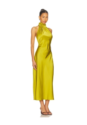 Lovers and Friends Reina Midi Dress in Green. Size M. Also in L, S, XL, XS, XXS.