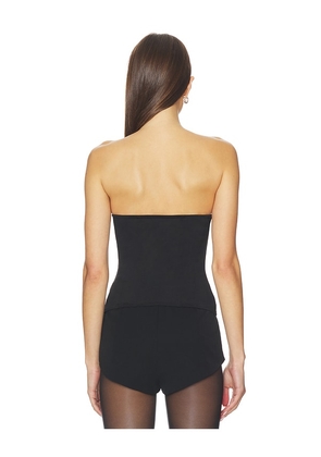 OW Collection Reese Corset Top in Black. Size M. Also in S, XS.