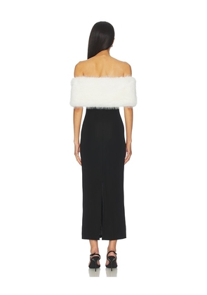 LPA Nella Midi Dress in Black. Size L. Also in XS, S, M, XL.