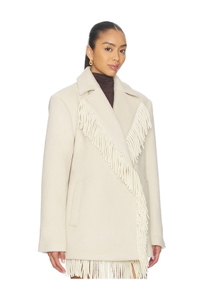 Lovers and Friends Whitney Coat in Cream. Size M. Also in S, XL, XS.