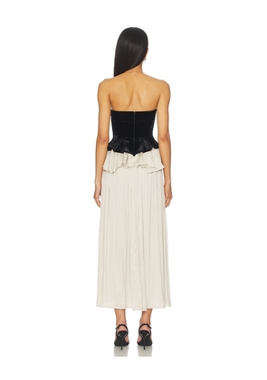 LPA Lauretta Midi Dress in Black. Size M. Also in XXS, XS, S, L.