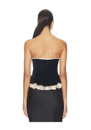 LPA Lauretta Corset Top in Black. Size M. Also in S, L, XL.