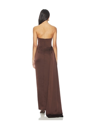 Katie May Bita Gown in Chocolate. Size M. Also in XS, S.