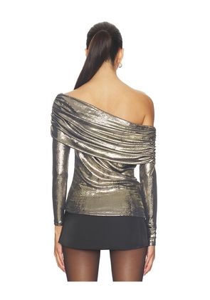 Lovers and Friends Jazz Top in Metallic Gold. Size S. Also in XS, XXS.