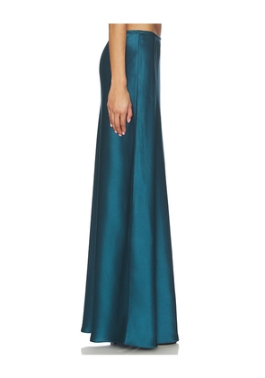 LESET Barb Bias Skirt in Teal. Size M. Also in L.