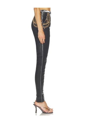 LA FUORI Vera Glass Pants in Grey. Size M. Also in XS, S.