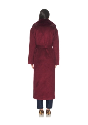 LAMARQUE x REVOLVE Tillie Coat in Burgundy. Size M. Also in XS, S.