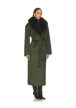 LAMARQUE x REVOLVE Tillie Coat in Olive. Size S. Also in XS, M, L.