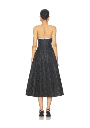 Lovers and Friends Alexandra Midi Dress in Black. Size XS. Also in XXS, S, M.