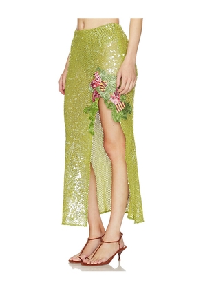LA FUORI Fresh Fern Green Skirt in Green. Size M. Also in S, XL.
