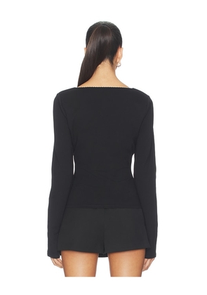 MAJORELLE Amelia Top in Black. Size M. Also in XS, XXS, S, L, XL.