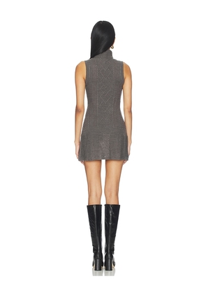 MORE TO COME Agnes Mini Dress in Grey. Size M. Also in S, L, XL.