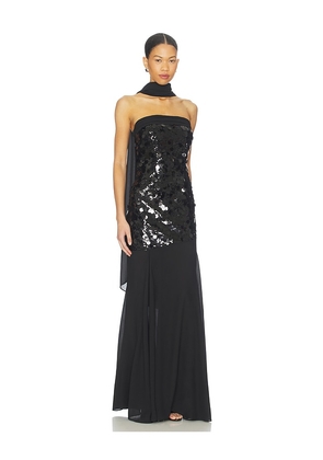 MAJORELLE Mills Gown in Black. Size M. Also in XS, XXS, S, L, XL.