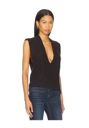 Lisa Yang Sallie Vest in Brown. Size 1. Also in 0.