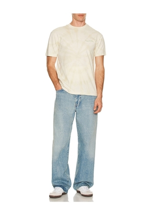 Museum of Peace and Quiet Wordmark Tye Dye T-Shirt in Ivory. Size M. Also in XS, S.