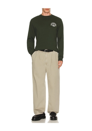 Museum of Peace and Quiet Spiritual Experience Long Sleeve T-Shirt in Green. Size M. Also in XS, S, L.