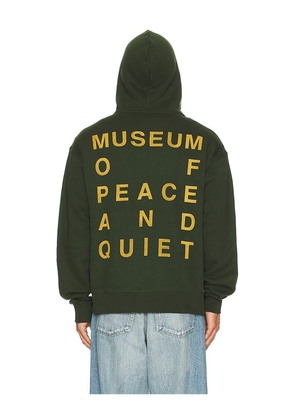 Museum of Peace and Quiet Castelli Zip-Up Hoodie in Green. Size M. Also in XS.