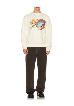 ONE OF THESE DAYS Everyones in Love With You Sweatshirt in White. Size M. Also in S, L, XL/1X.