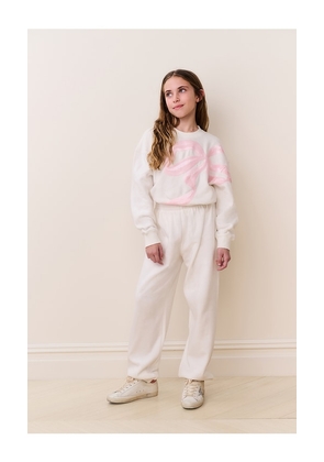 LoveShackFancy Kids Serafina Sweatshirt in Blush. Size 3. Also in 2, 4, 5.