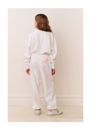 LoveShackFancy Kids Violin Sweatpant in Blush. Size 3. Also in 2, 4, 5.