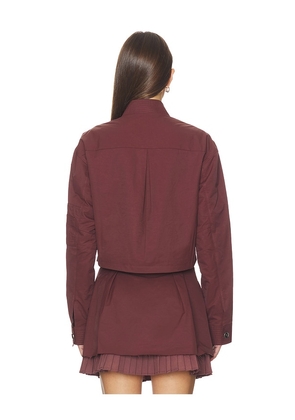 OSIS STUDIO x REVOLVE Ayla Jacket in Burgundy. Size M. Also in XS, S, L, XL.