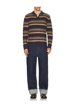 Marine Layer Liam Sweater Polo in Brown. Size S. Also in XL/1X.