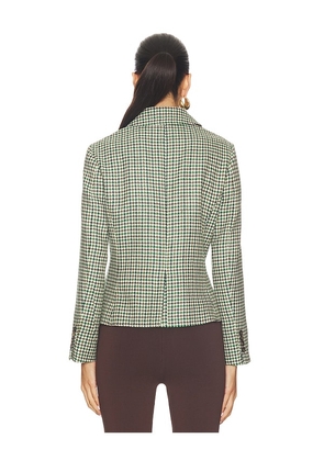 La Ligne Houndstooth Jacket in Cream. Size 00. Also in 4.