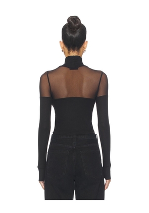 Michael Lauren Marvel Longsleeve Turtleneck Top in Black. Size M. Also in XS, S, L, XL.